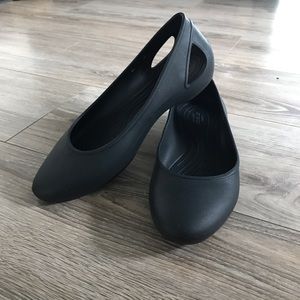 Crocs Iconic Laura Flats. Black- Size 10